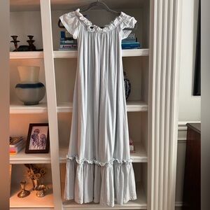 Sundry White Off-Shoulder Midi Dress